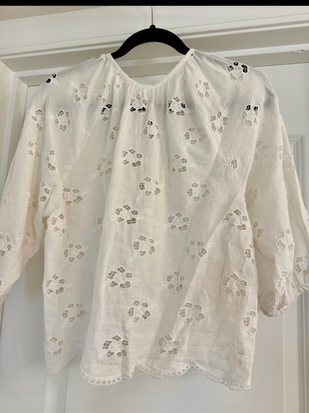NWT Spell And The Gypsy Love Note Broderie Blouse In Star White - Picture 7 of 8